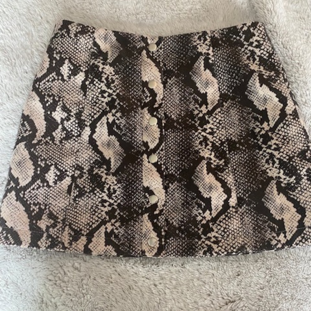 Snakeskin skirt